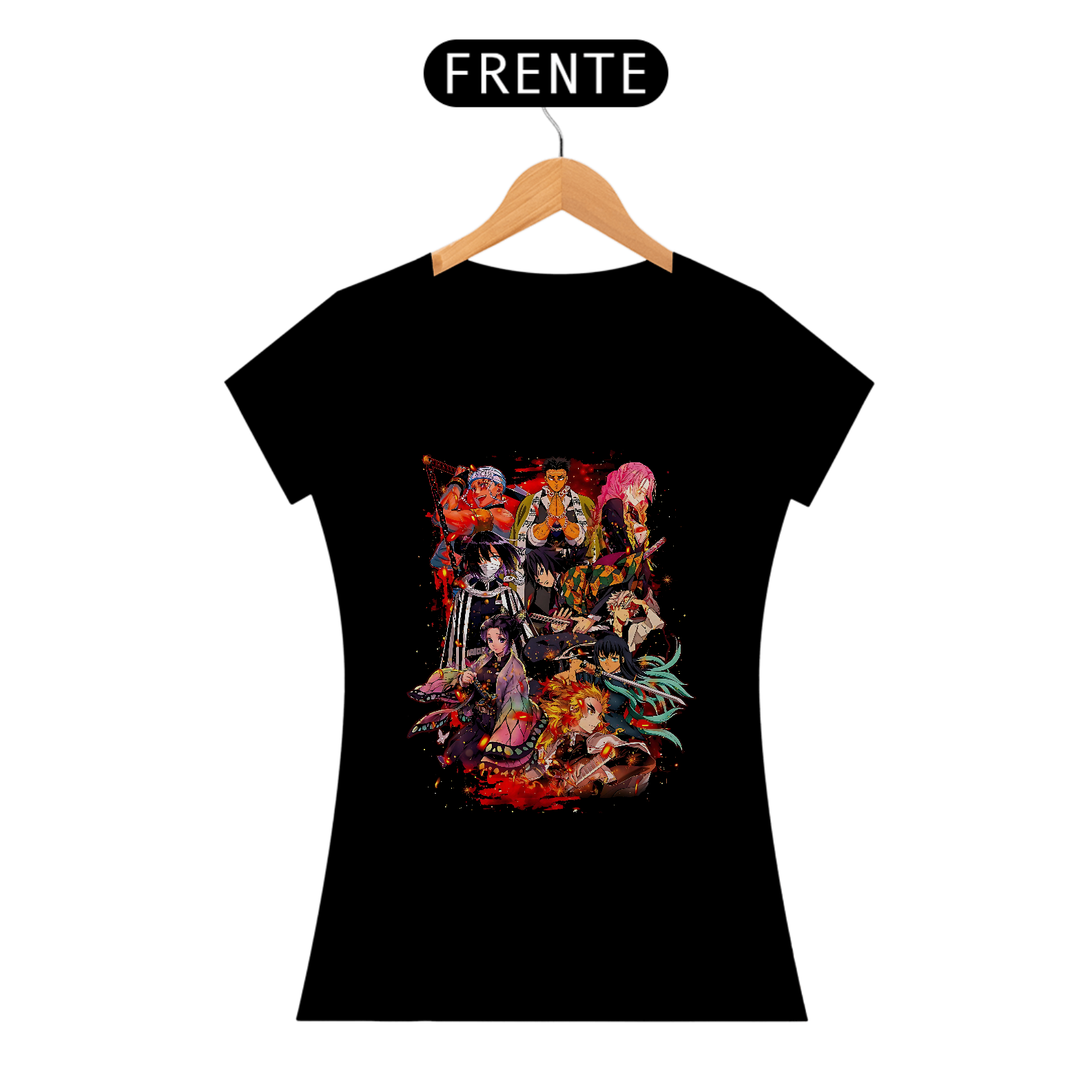 Camiseta Baby Long Demon Slayer Hashira Battle