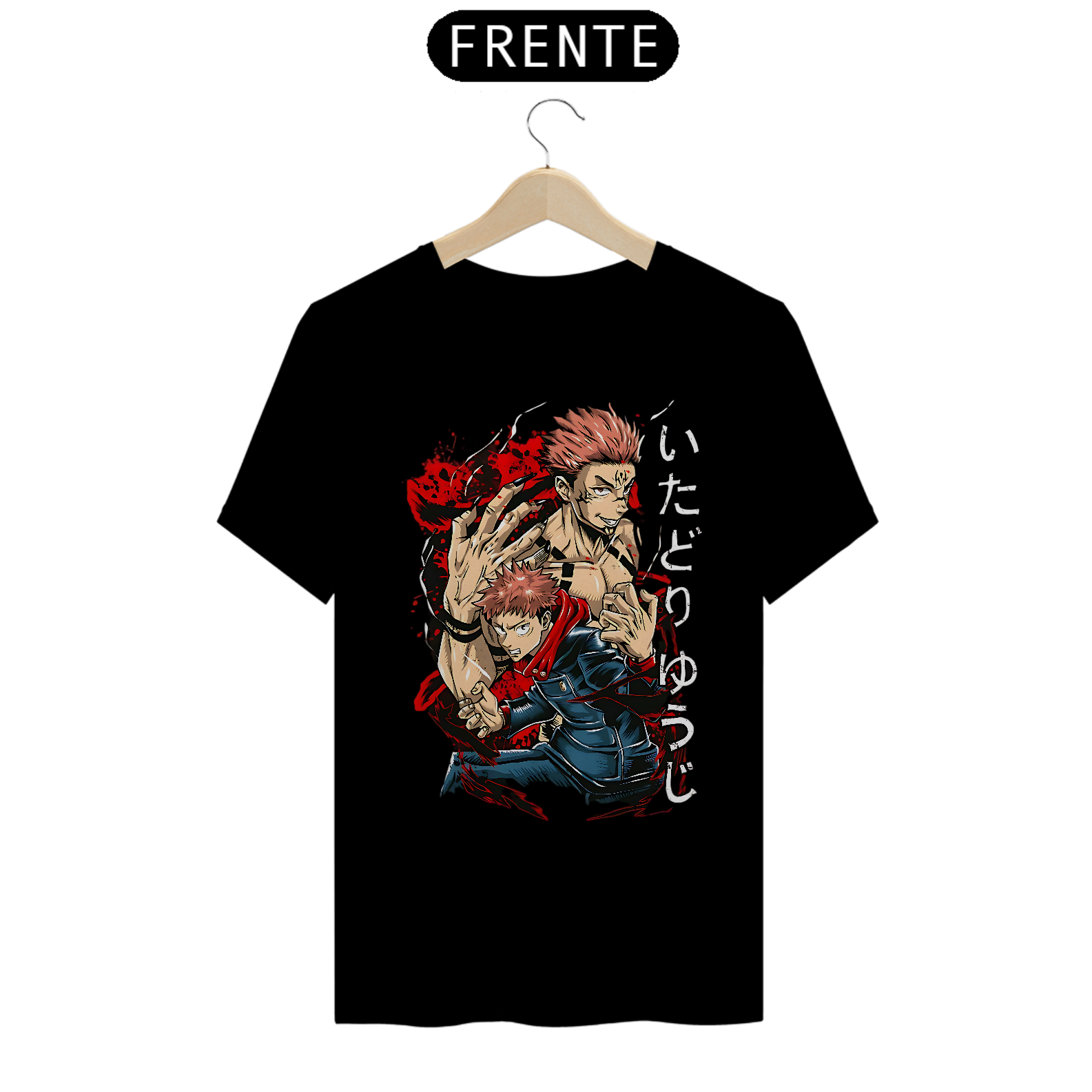 Camiseta Jujutsu Kaisen Sukuna e Yuji Itadori