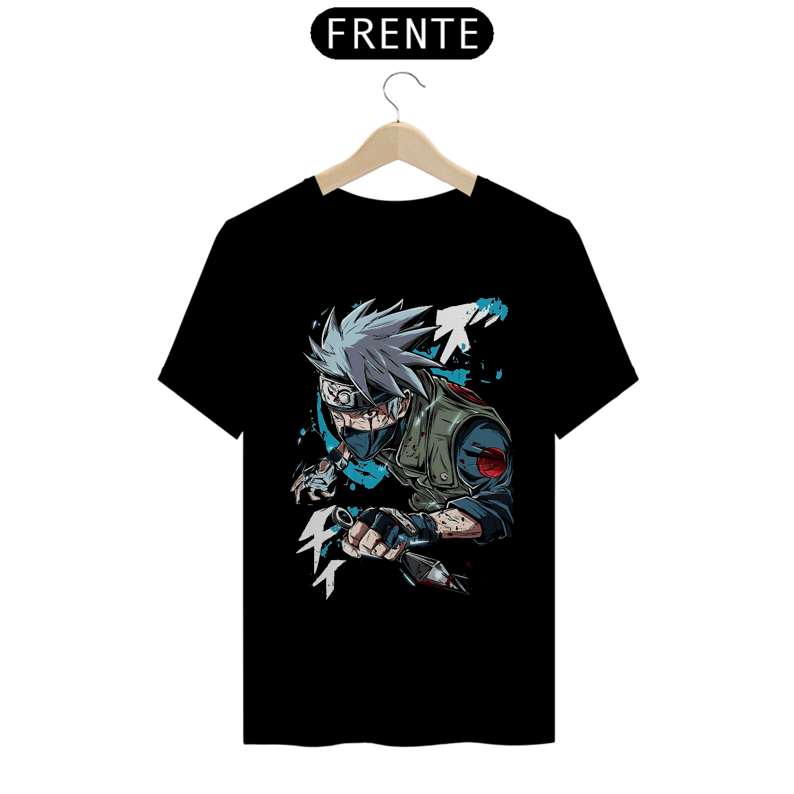 Camiseta Naruto Kakashi Sensei