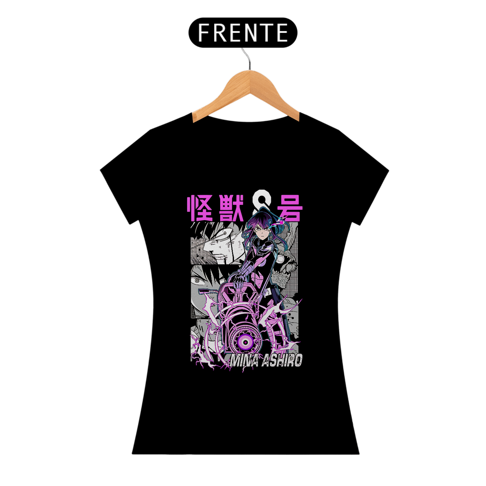 Camiseta Baby Long Kaiju 8 Mina Ashiro