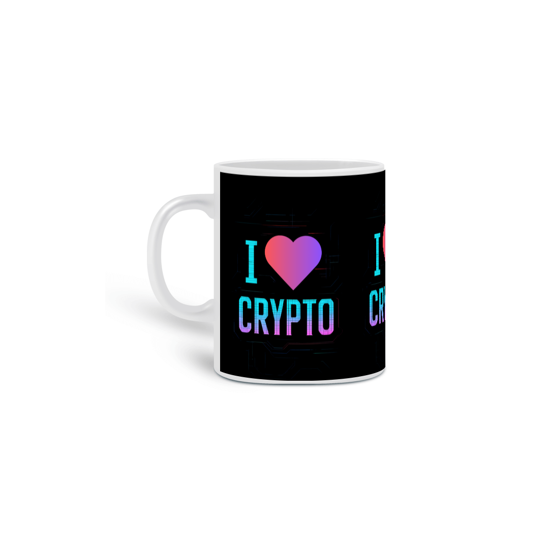 Caneca I LOVE CRIPTO