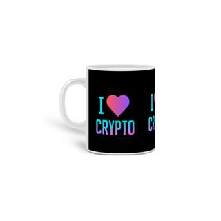 Caneca I LOVE CRIPTO