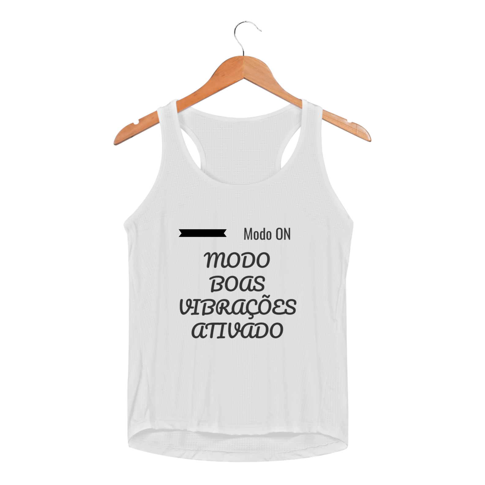 Nome do produto: Regata Feminina Sportv Dry - Modo Boas Vibracoes