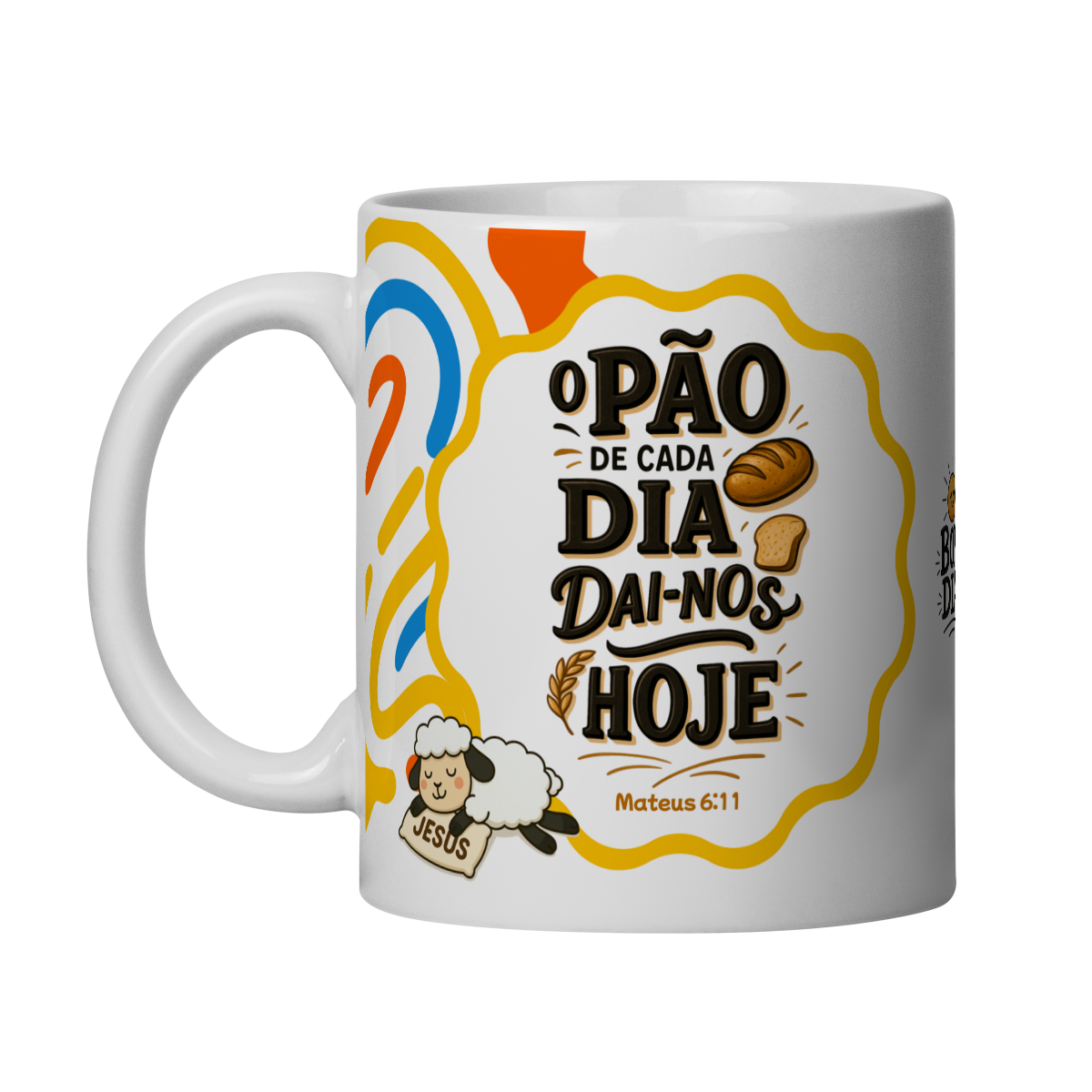 Nome do produto: Caneca Mateus 6:11