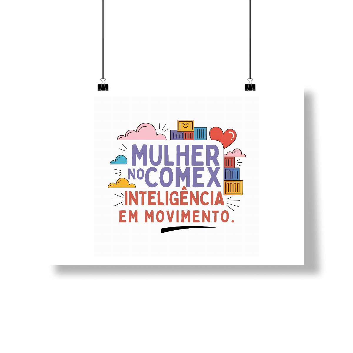 Poster - Mulher no Comex: Inteligência em Movimento
