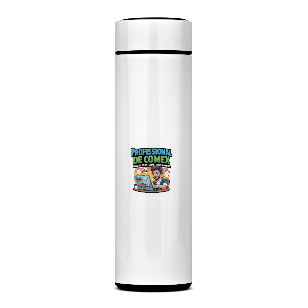 Garrafa Térmica Conecta Fronteiras, Move o Mundo