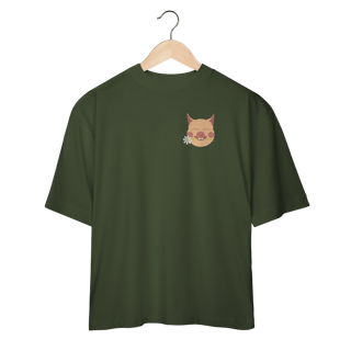 Camiseta Oversized Estampa frente e verso - Porco Bem-me-quer 99