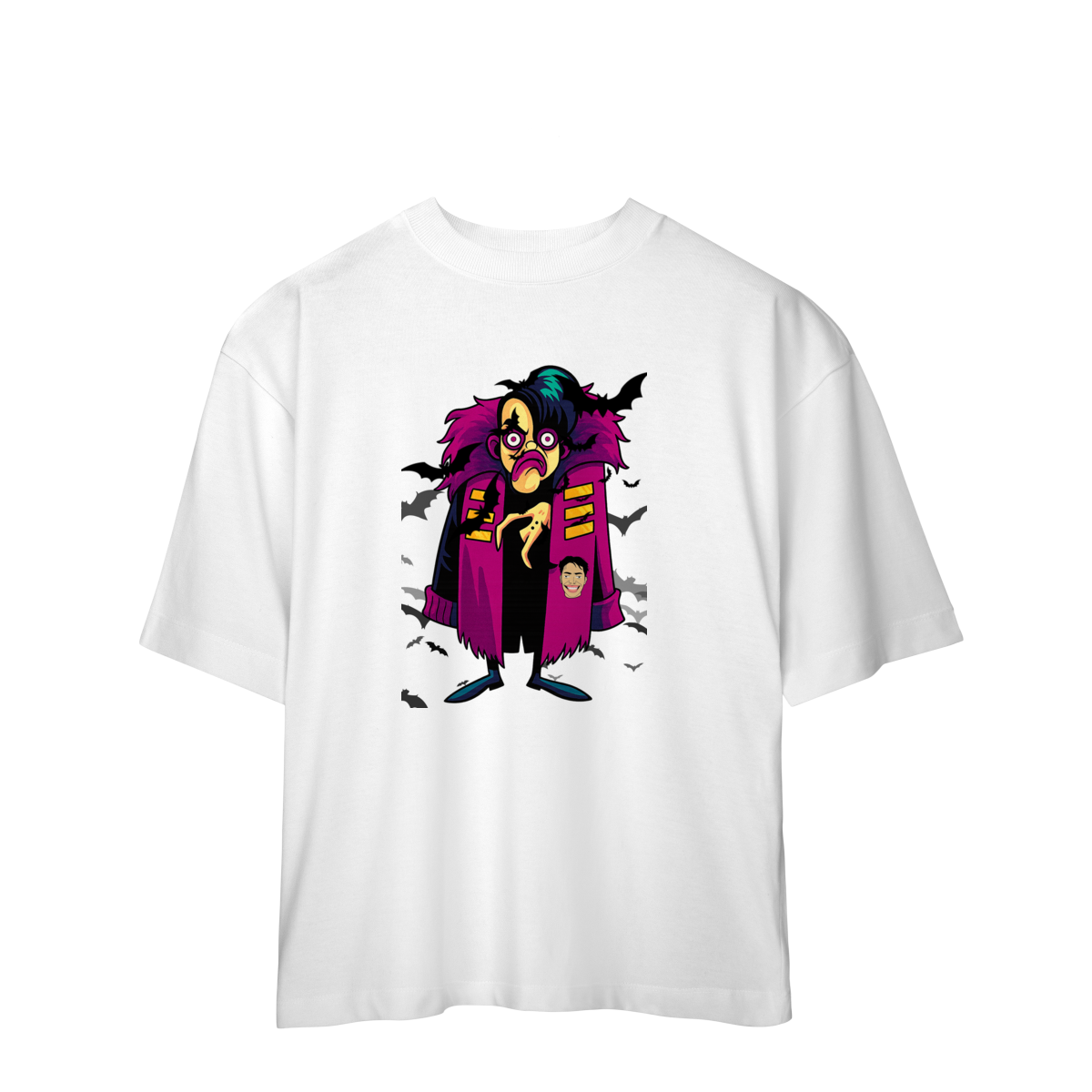 Camisa Estampada Oversized – Caricatura Exclusiva | VOU DESENHAR VOCÊ