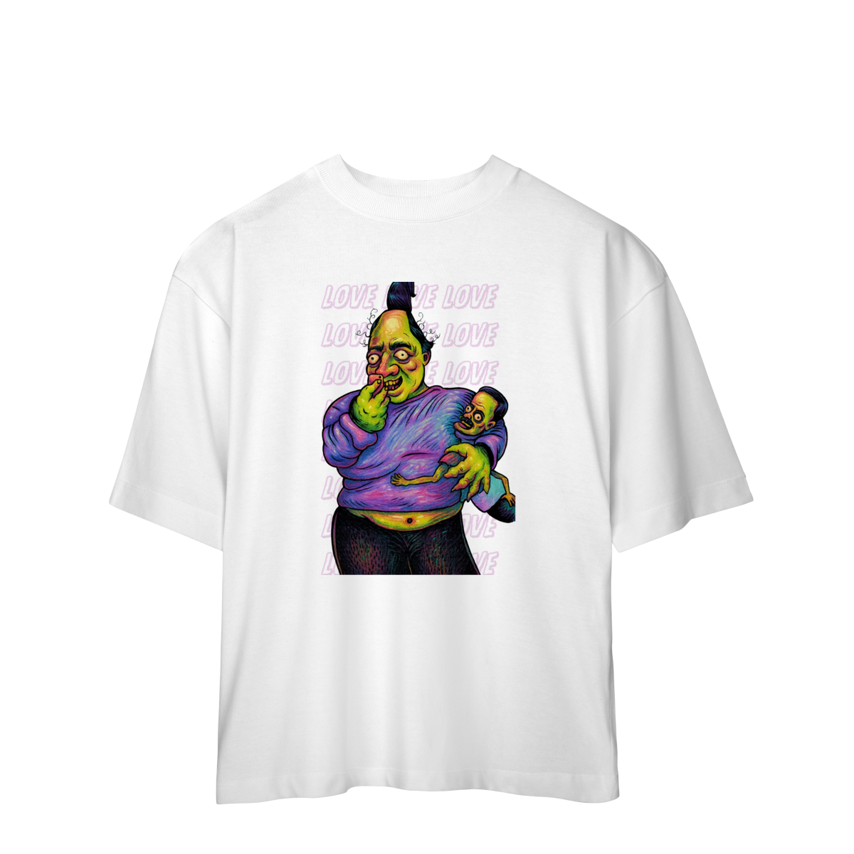 Camisa Estampada Oversized – Caricatura Exclusiva | VOU DESENHAR VOCÊ