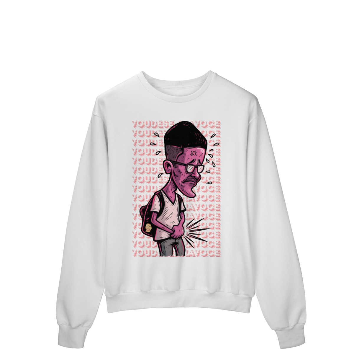 Moletom Estampado Fechado – Caricatura Exclusiva | VOU DESENHAR VOCÊ