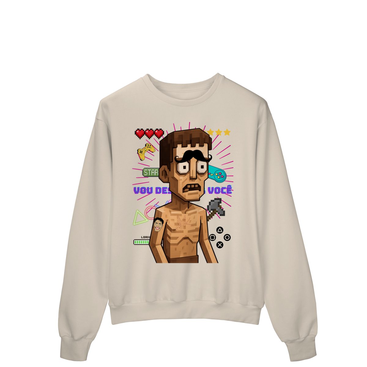 Moletom Estampado Fechado – Caricatura Exclusiva | VOU DESENHAR VOCÊ