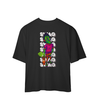 Camisa Estampada Oversized – Caricatura Exclusiva | VOU DESENHAR VOCÊ