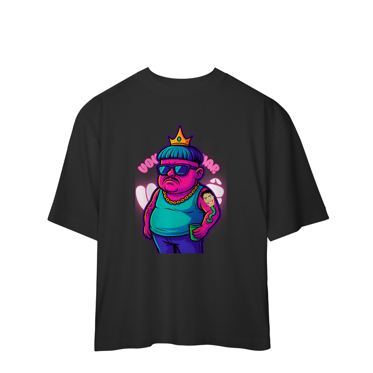 Camisa Estampada Oversized – Caricatura Exclusiva | VOU DESENHAR VOCÊ