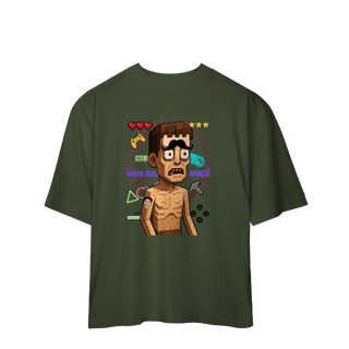 Camisa Estampada Oversized – Caricatura Exclusiva | VOU DESENHAR VOCÊ