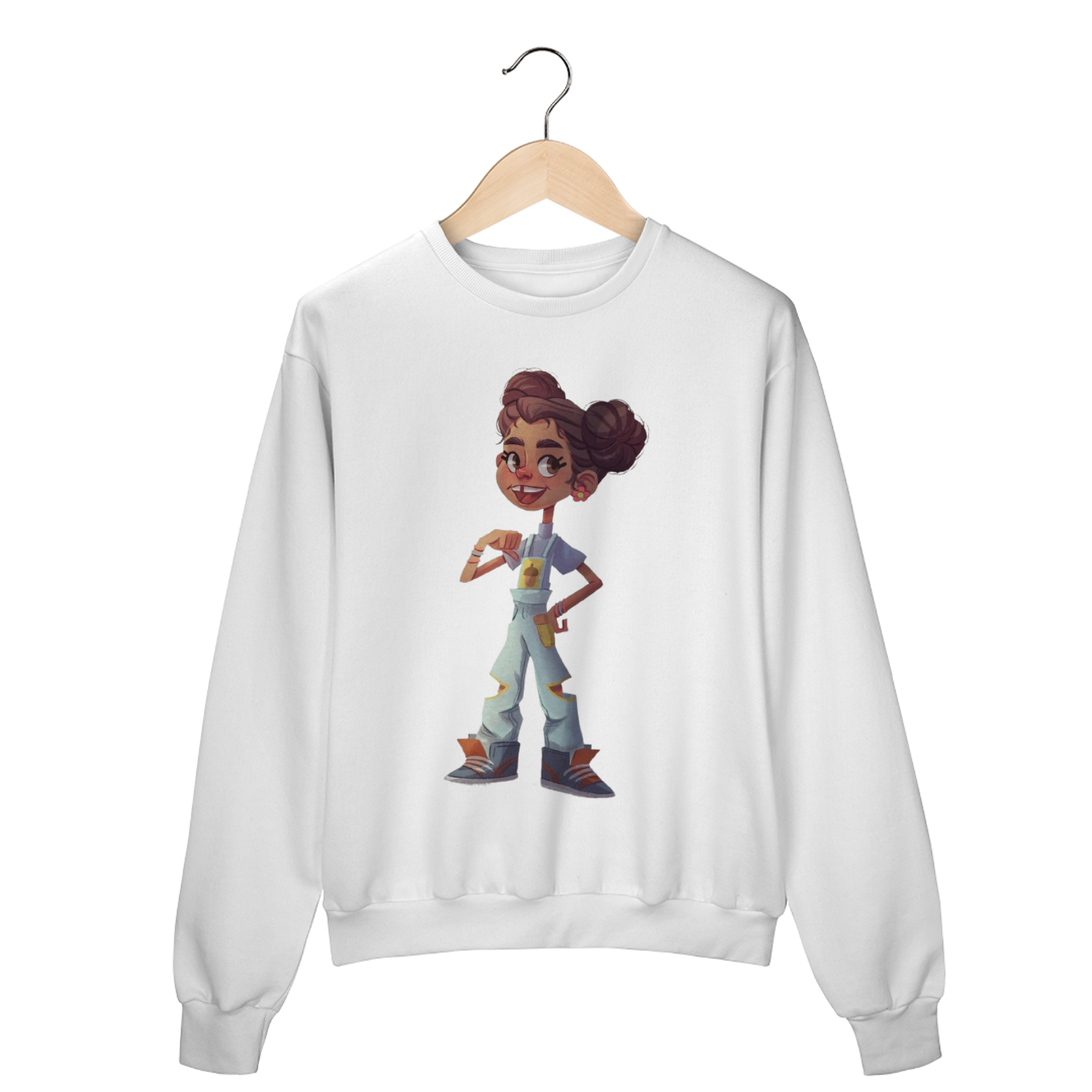 Nome do produto: Moletom Personagem Sendy Desenho Bob Esponja | Cartoon Arte Estampa Premium