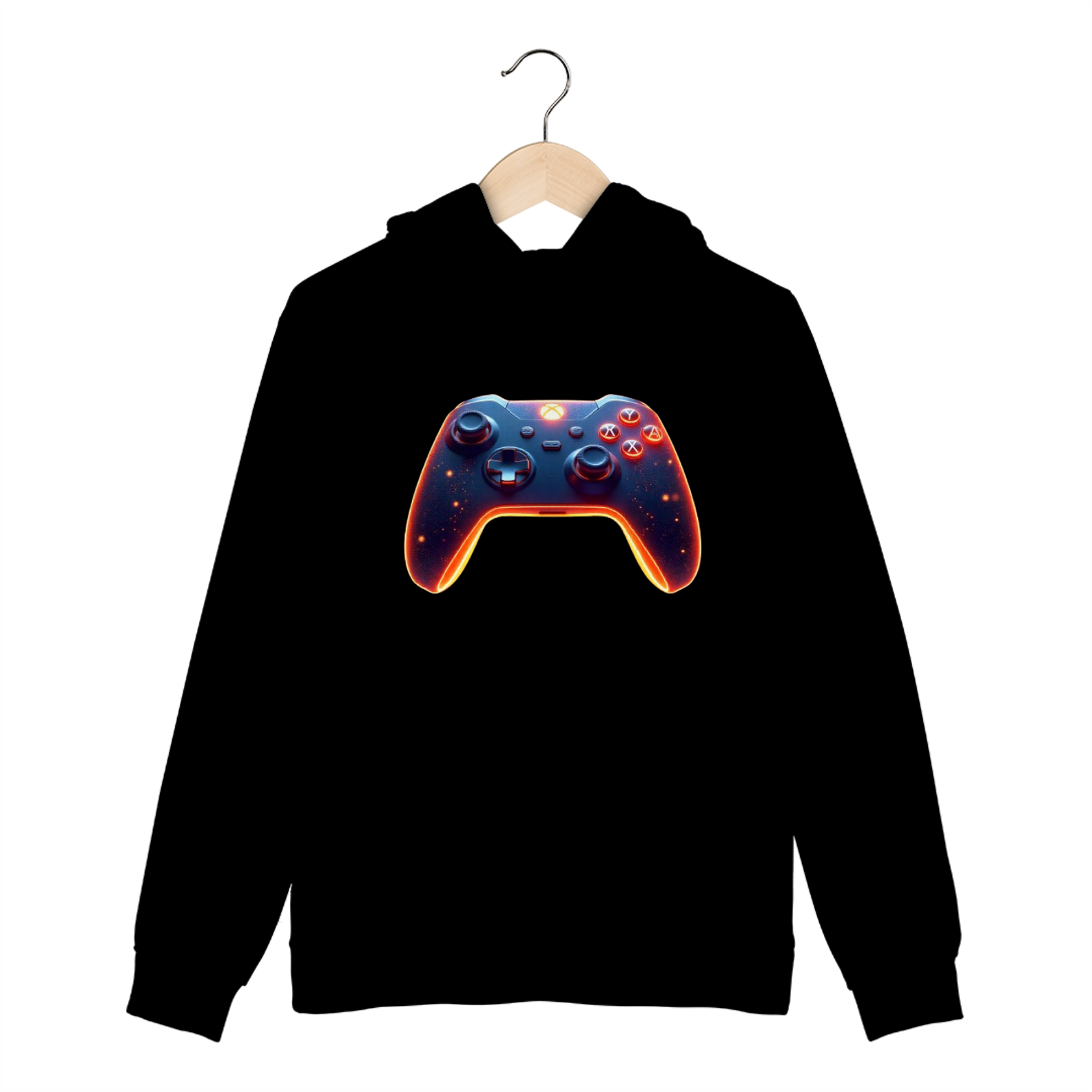 Nome do produto: Moletom Personalizado Estampa Controle Video Game | Moletom Prime Canguru com Touca e Bolso