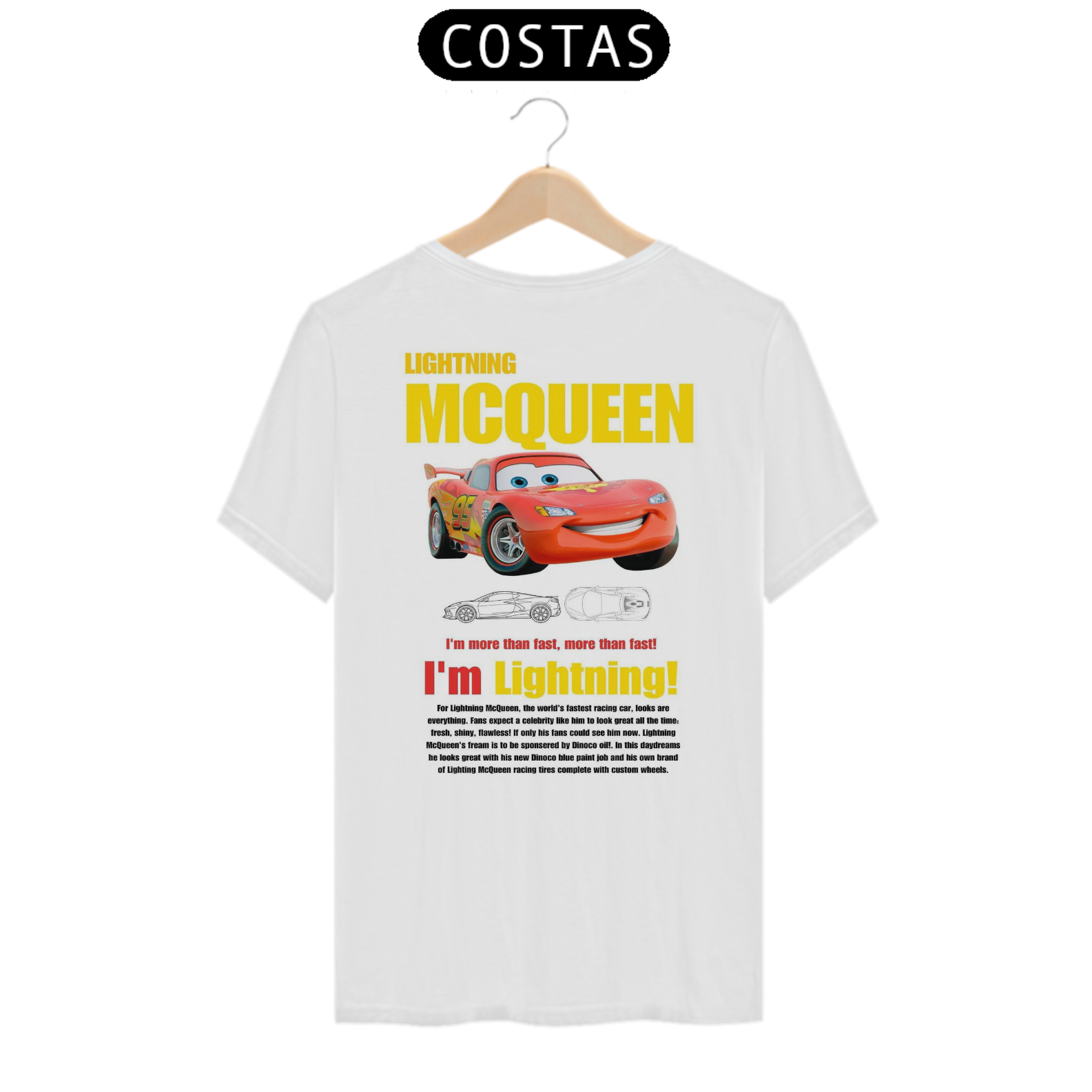 Nome do produto: Camiseta Mcqueen