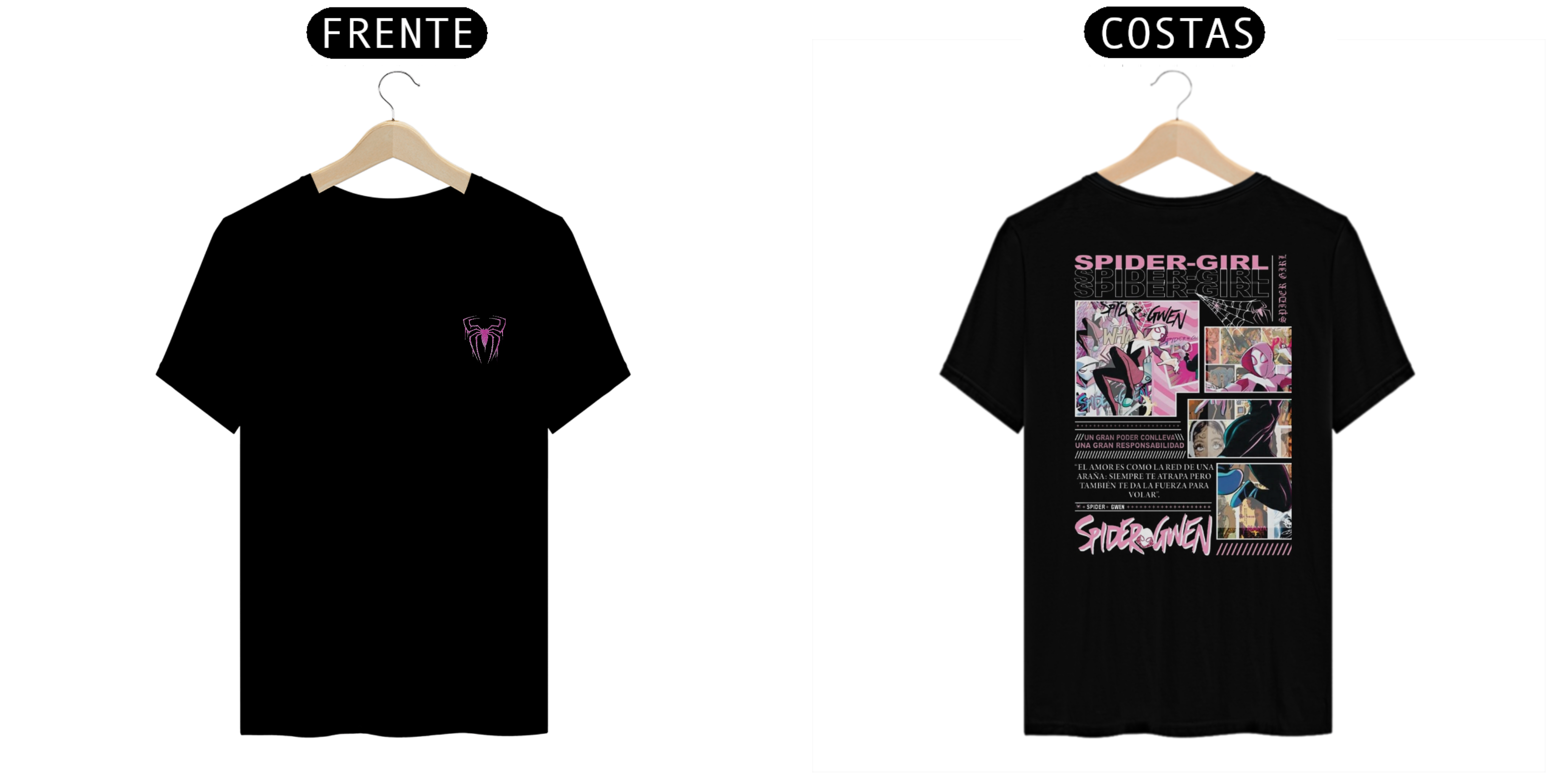 Nome do produto: camiseta Spider-Gwen