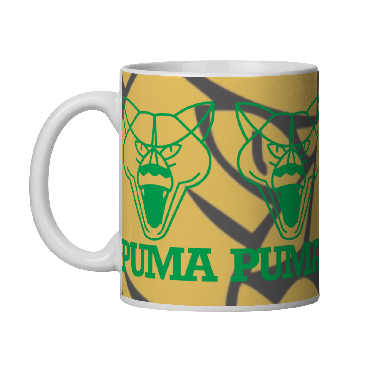 Caneca Puma Logo Cara da Fera Verde