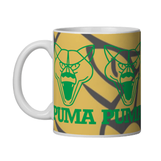 Caneca Puma Logo Cara da Fera Verde