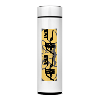 Garrafa Térmica Puma Fundo Amarelo Logo 1600 