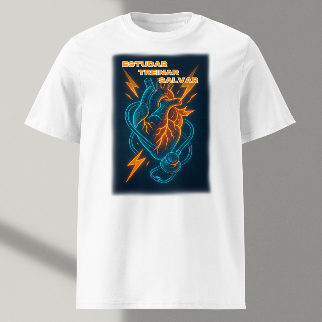 Camisa - Estudar, Treinar e Salvar