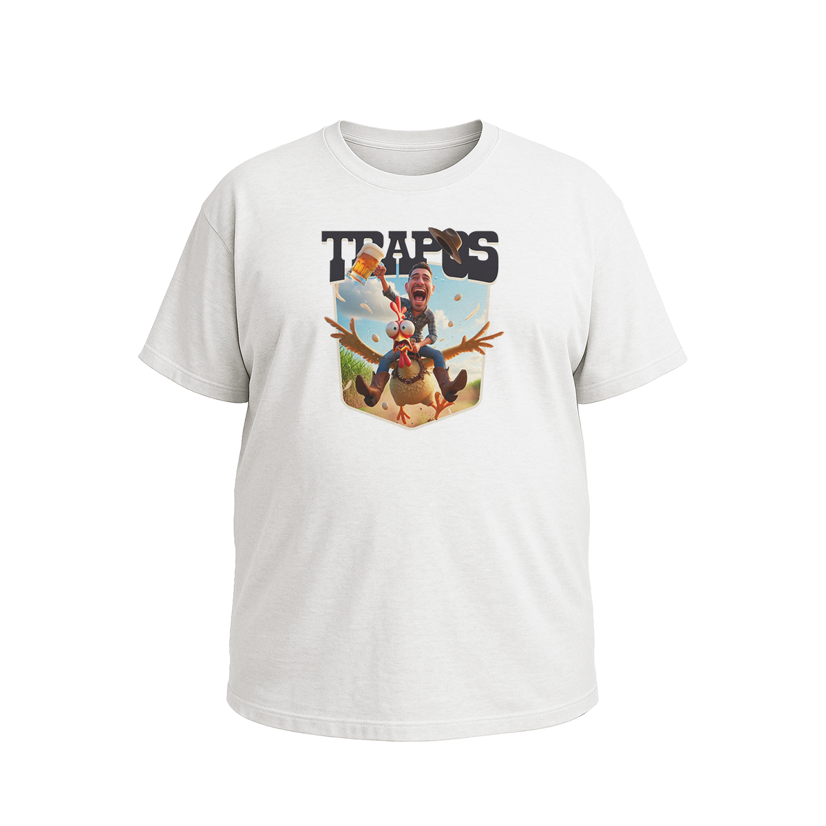 Camiseta Cowboy and Chicken Plus Size