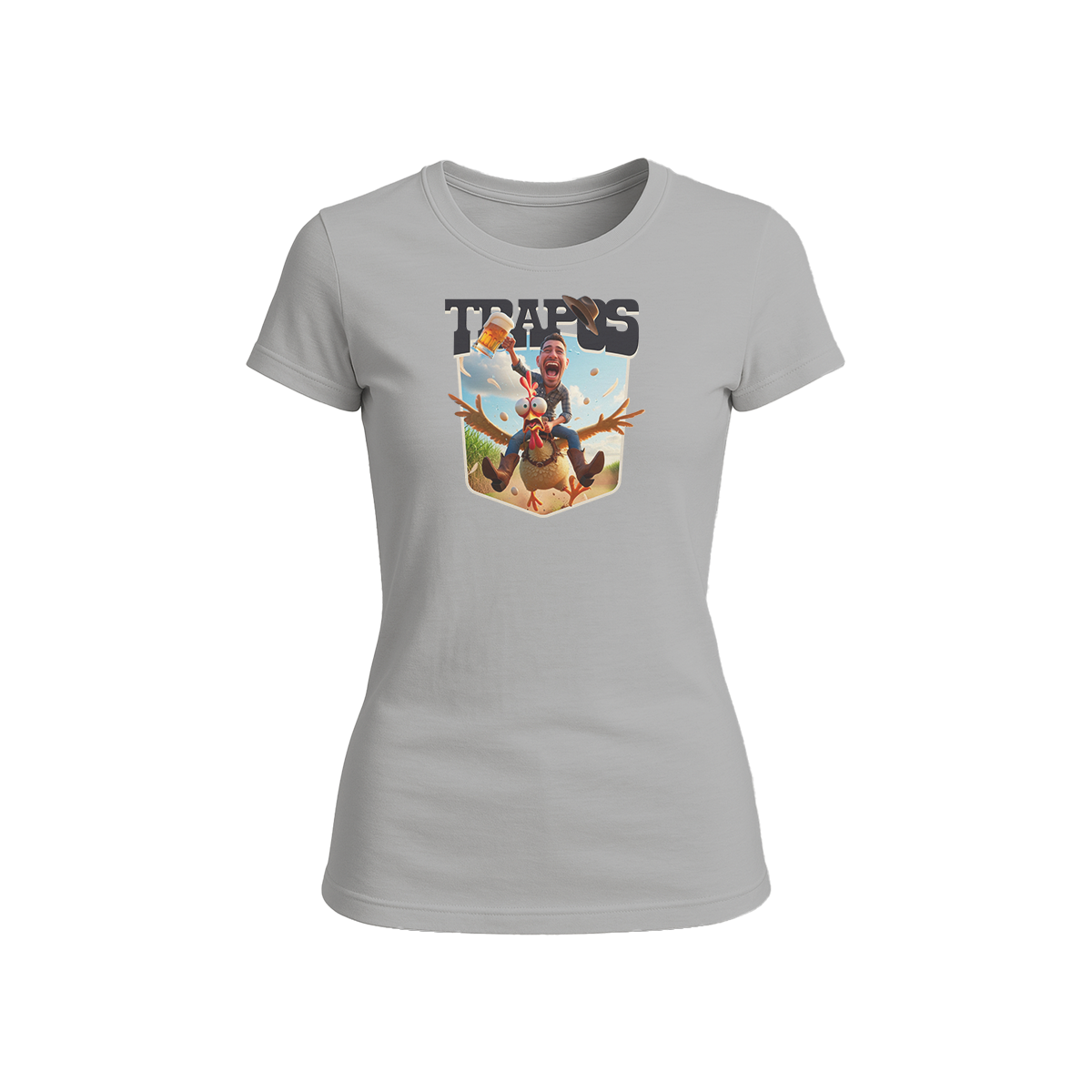 Camiseta Cowboy and Chicken Baby Long