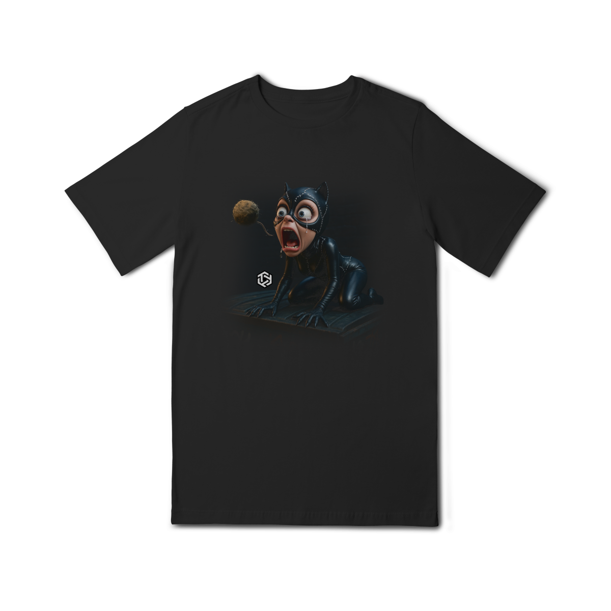 Camiseta Mulher-Gato inusitada Infantil (10 a 14)