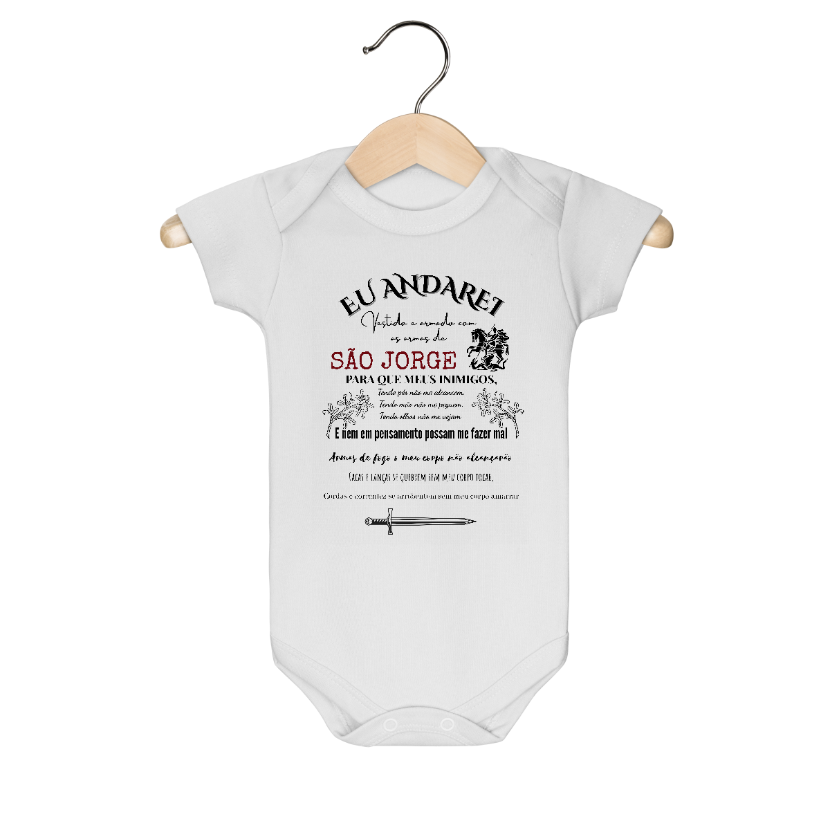 Nome do produto: Body Reza para Sâo Jorge