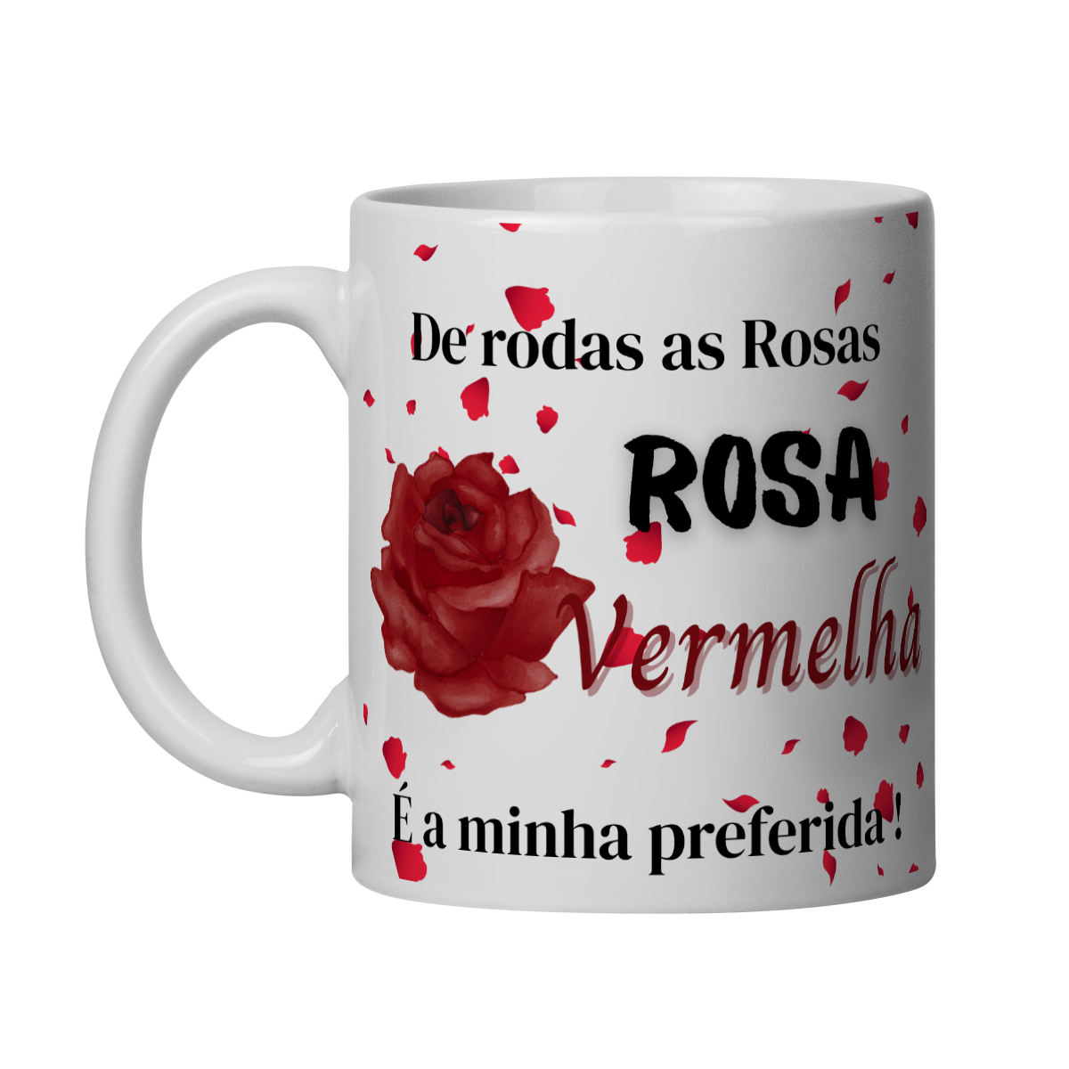 Nome do produto: Caneca Pomba Gira Rosa Vermelha