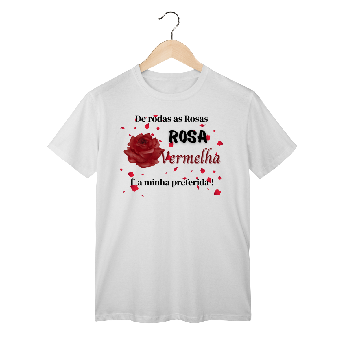 Nome do produto: T-Shirt Rosa Vermelha