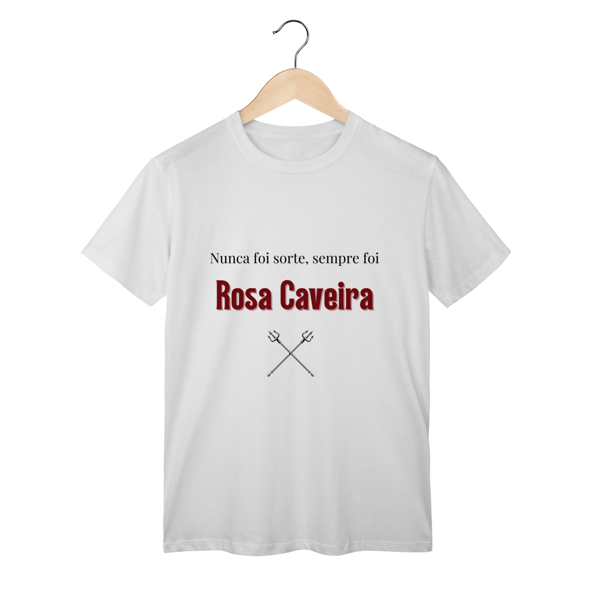 Nome do produto: T-Shirt Pomba Gira Rosa Caveira
