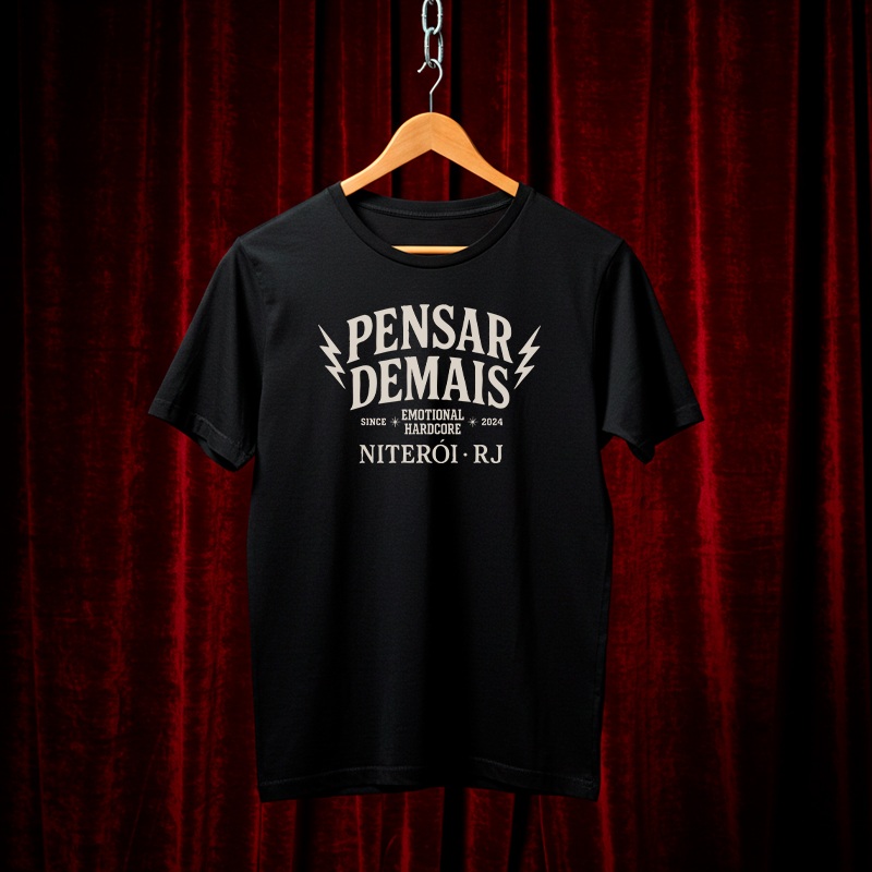 Camiseta Pensar Demais - Emocore 