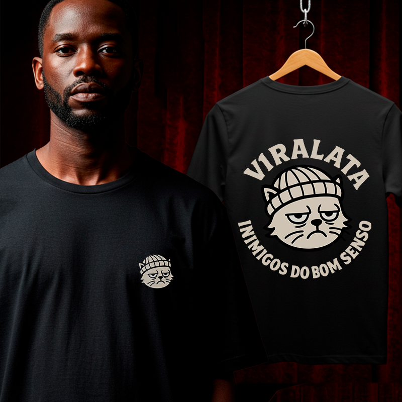 Camiseta Gato Bom Senso 