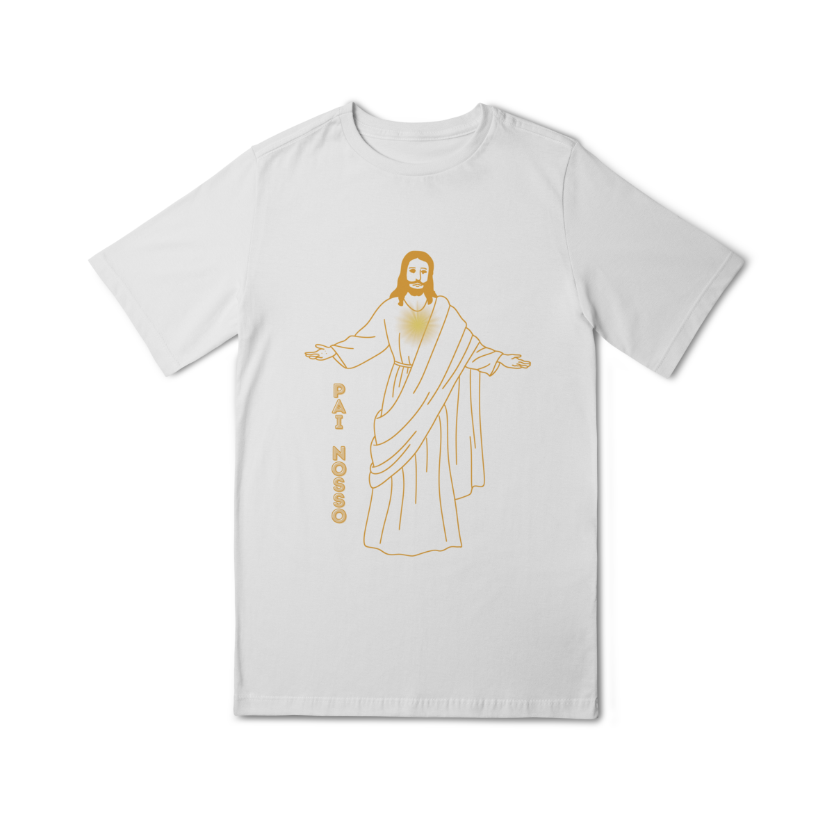 Camiseta Quality Infantil (10 a 14) - Jesus - Pai Nosso