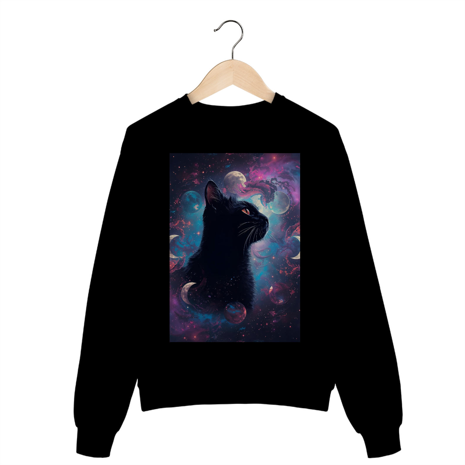 Nome do produto: Moletom Prime Fechado - Gato Místico