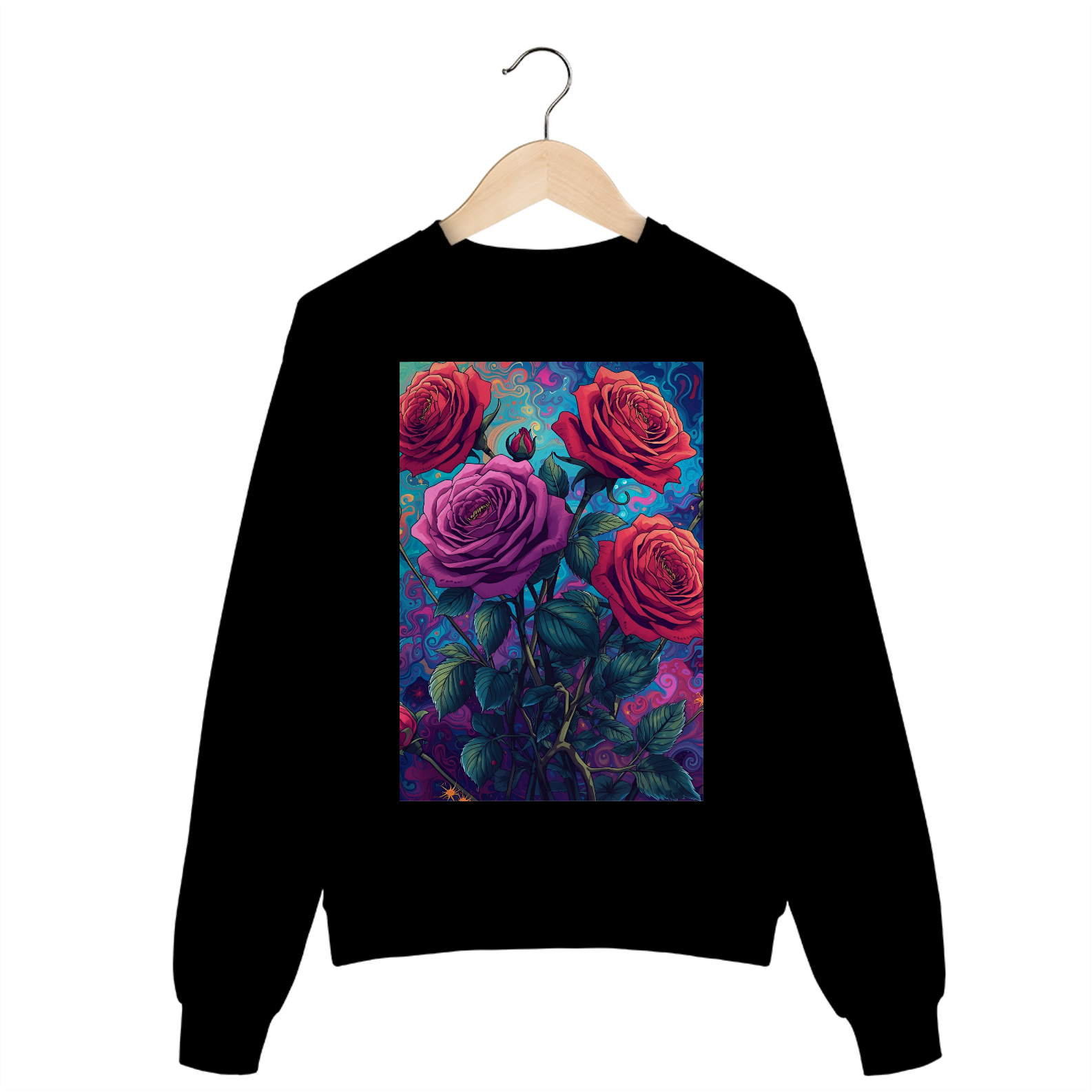 Nome do produto: Moletom Prime Fechado - Rosas