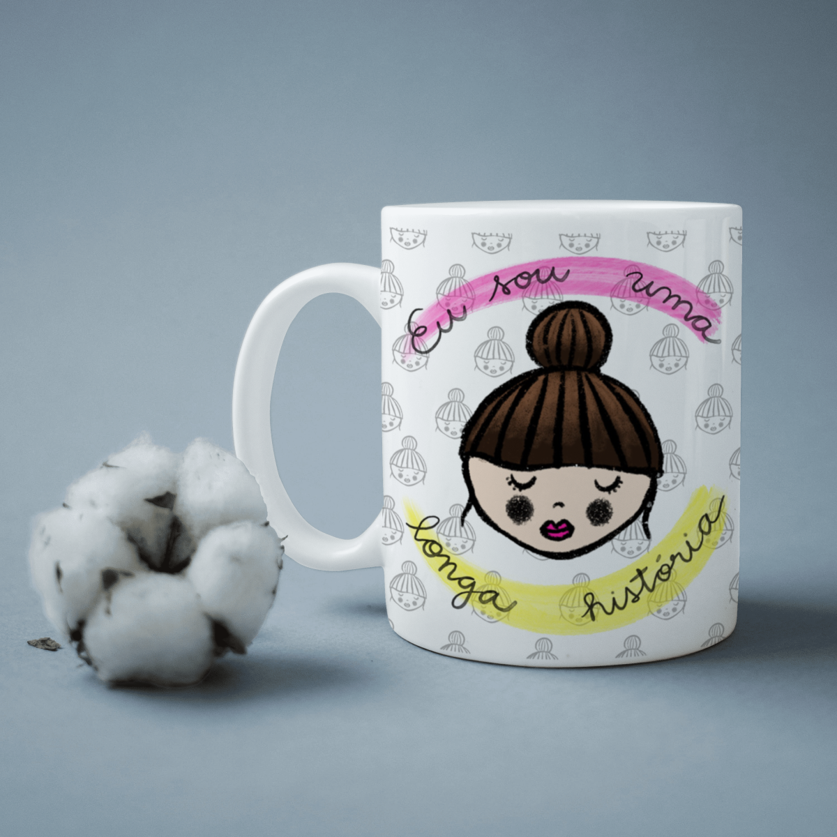 Caneca eu sou uma longa história