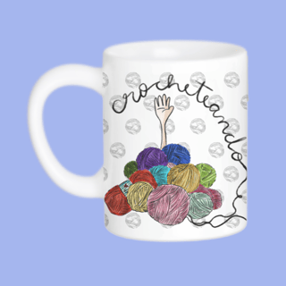 Caneca crocheteando