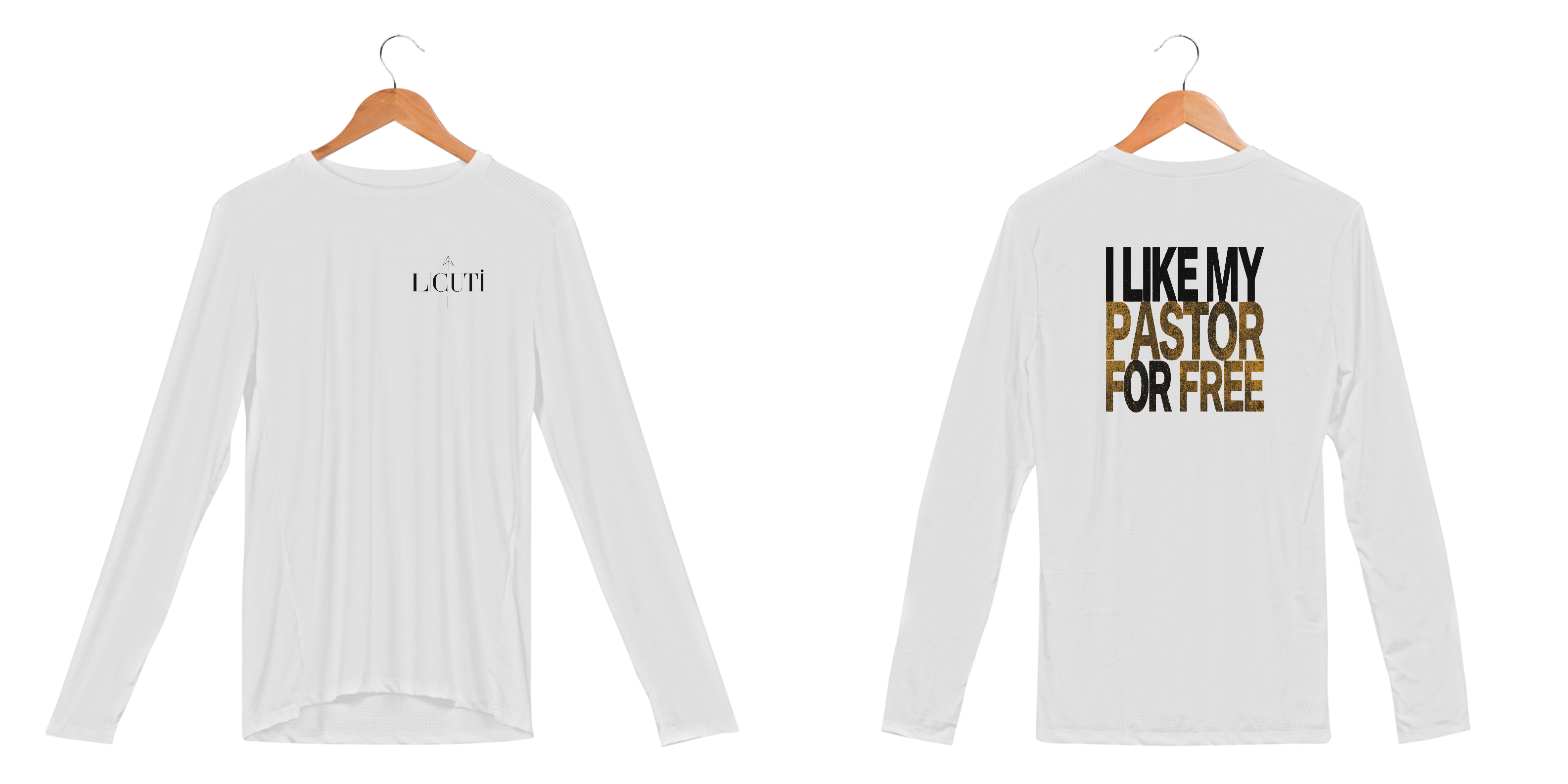 icuti Original – Camisa Gospel “Gosto do Meu Pastor de Graça” | Manga Longa Dry UV