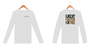 icuti Original – Camisa Gospel “Gosto do Meu Pastor de Graça” | Manga Longa Dry UV