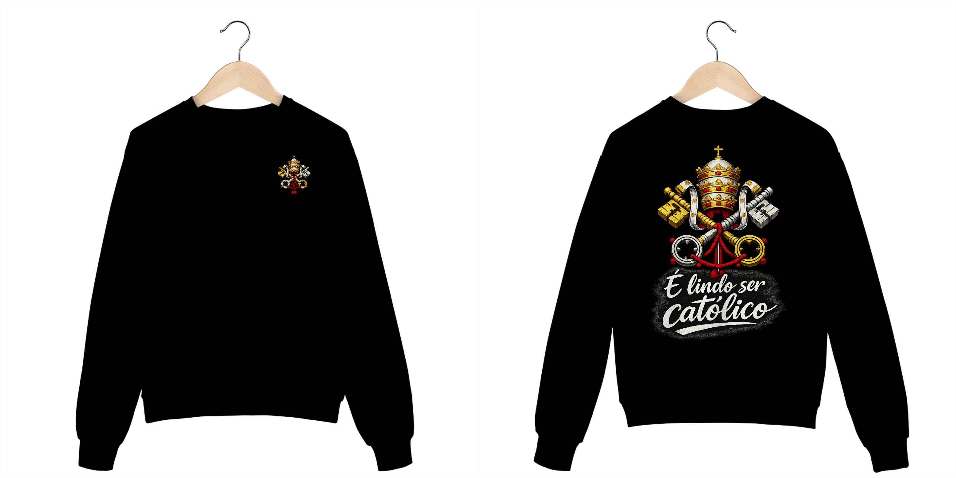 Moletom Prime fechado - É lindo ser católico