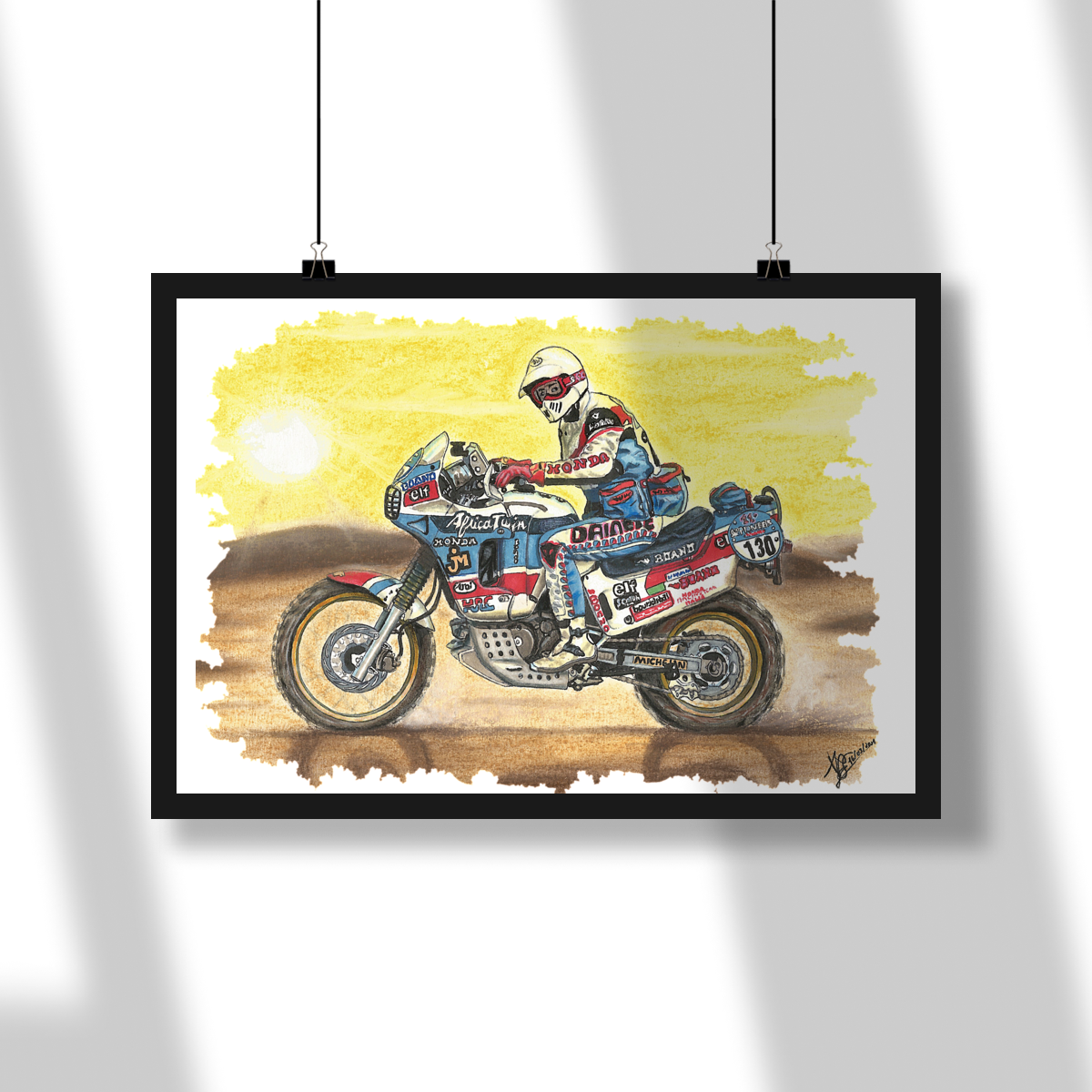 Poster África Twin Dakar