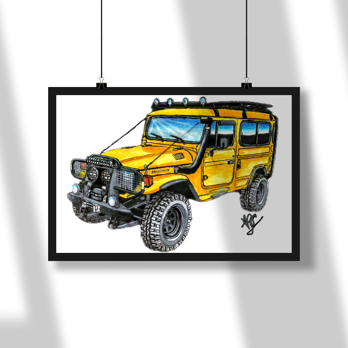 Nome do produto: Poster  Toyota Bandeirante