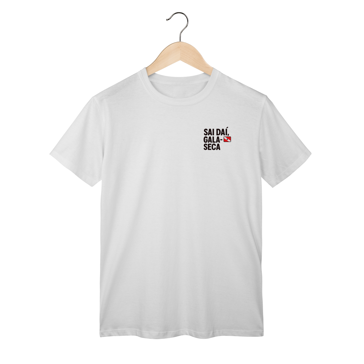 Nome do produto: Camisa “Sai daí, Gala-Seca” — Grito Paraense com Orgulho!