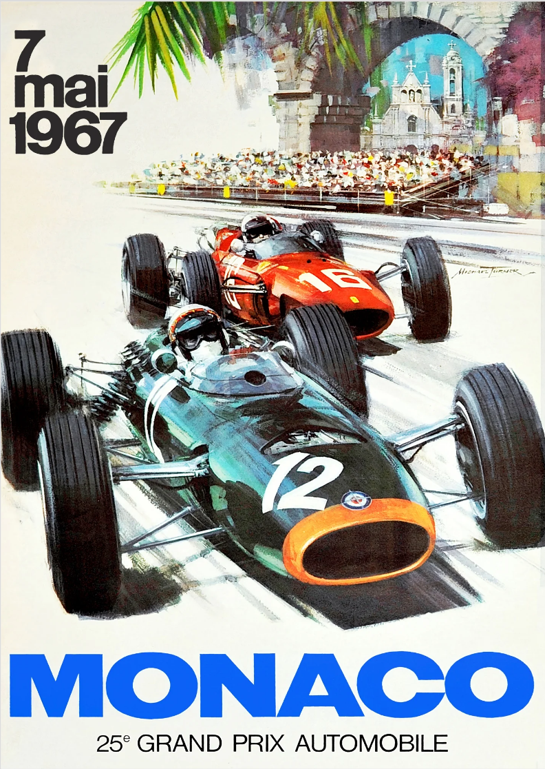 Poster GP de Mônaco 1967