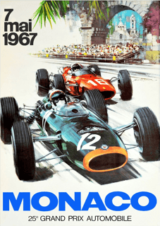 Poster GP de Mônaco 1967