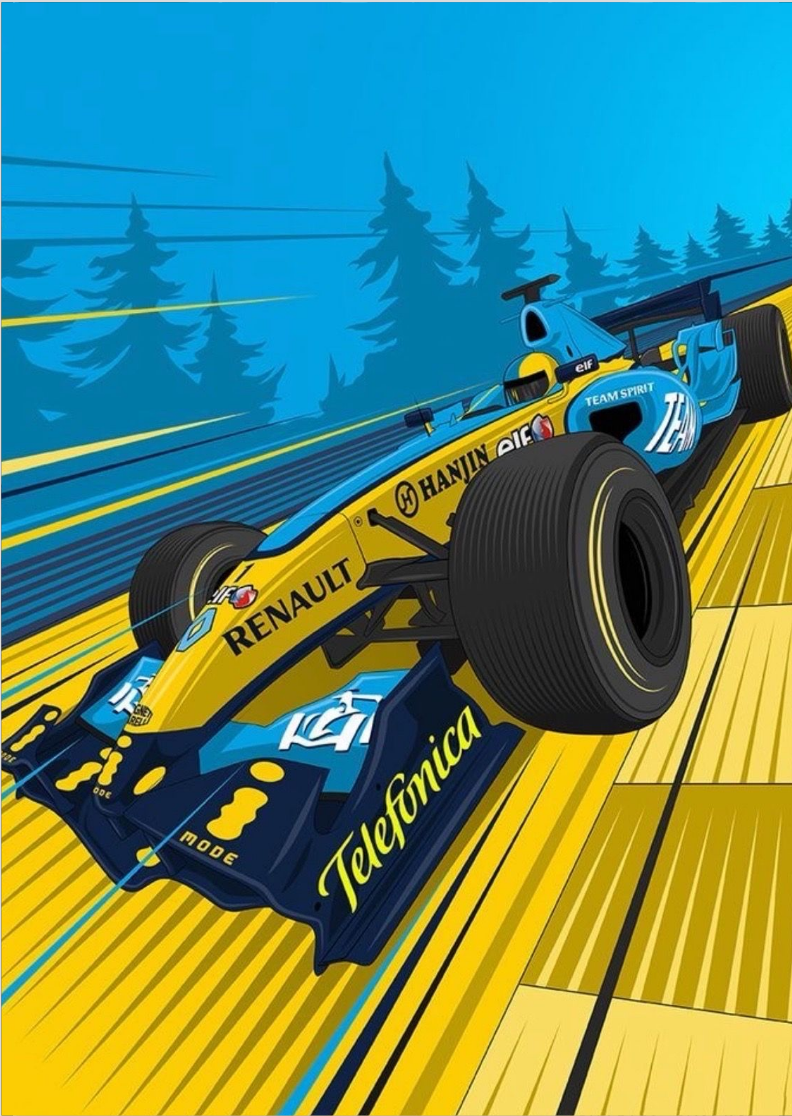 Poster Renault Alonso