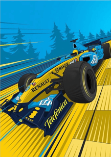Poster Renault Alonso